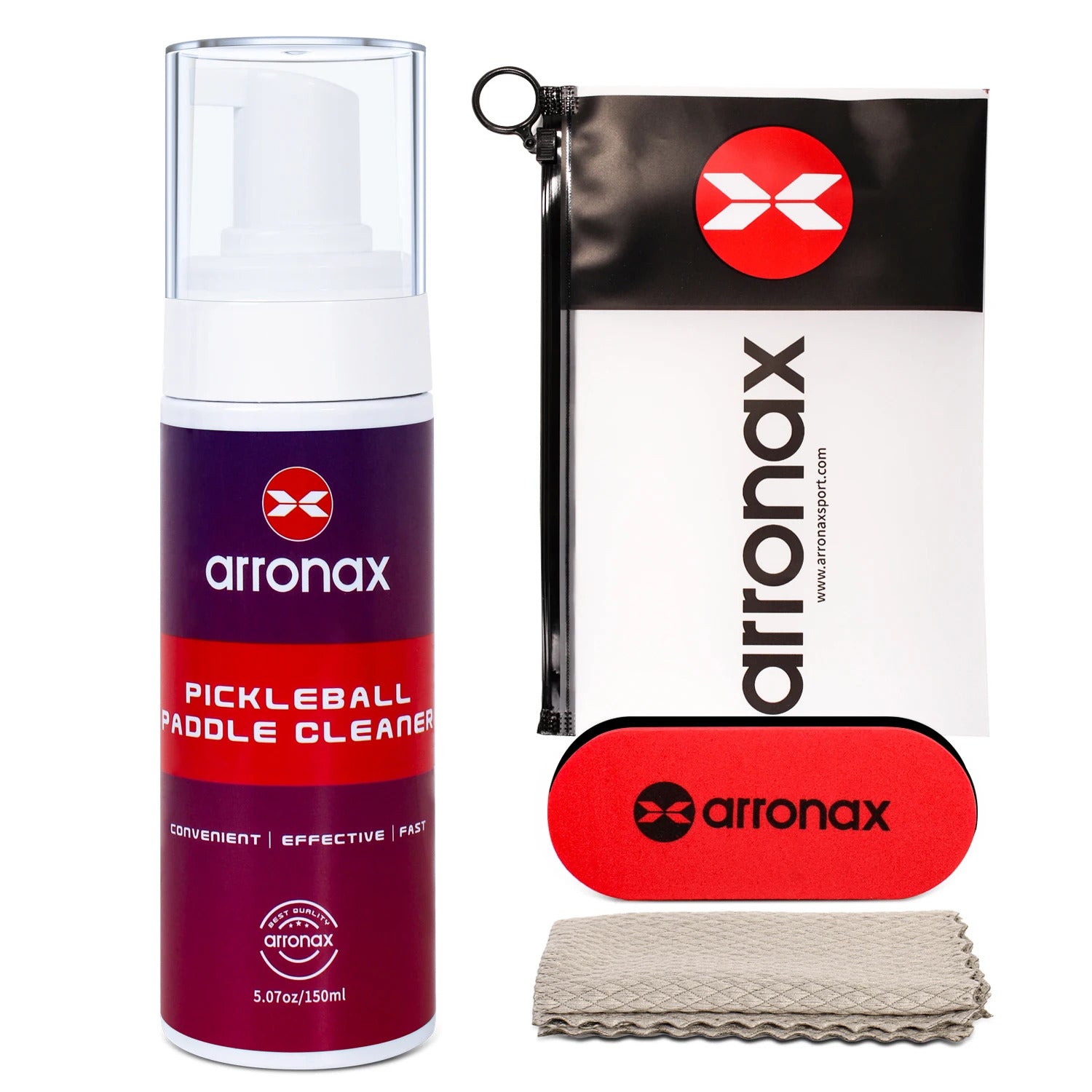 Arronax Pickleball Paddle Spray Cleaner — Foam Formula for Carbon & Composite Faces