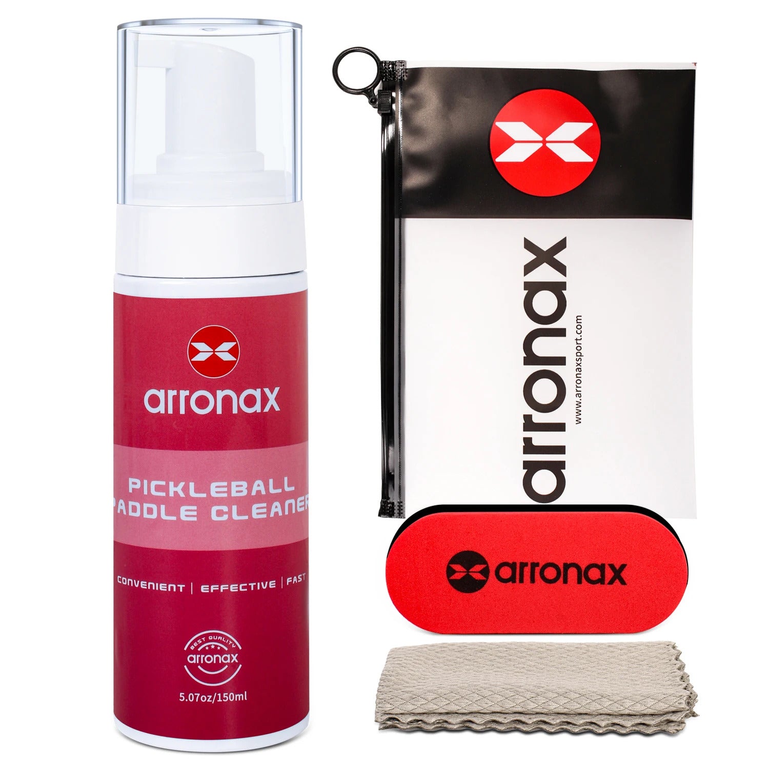 Arronax Pickleball Paddle Spray Cleaner — Foam Formula for Carbon & Composite Faces