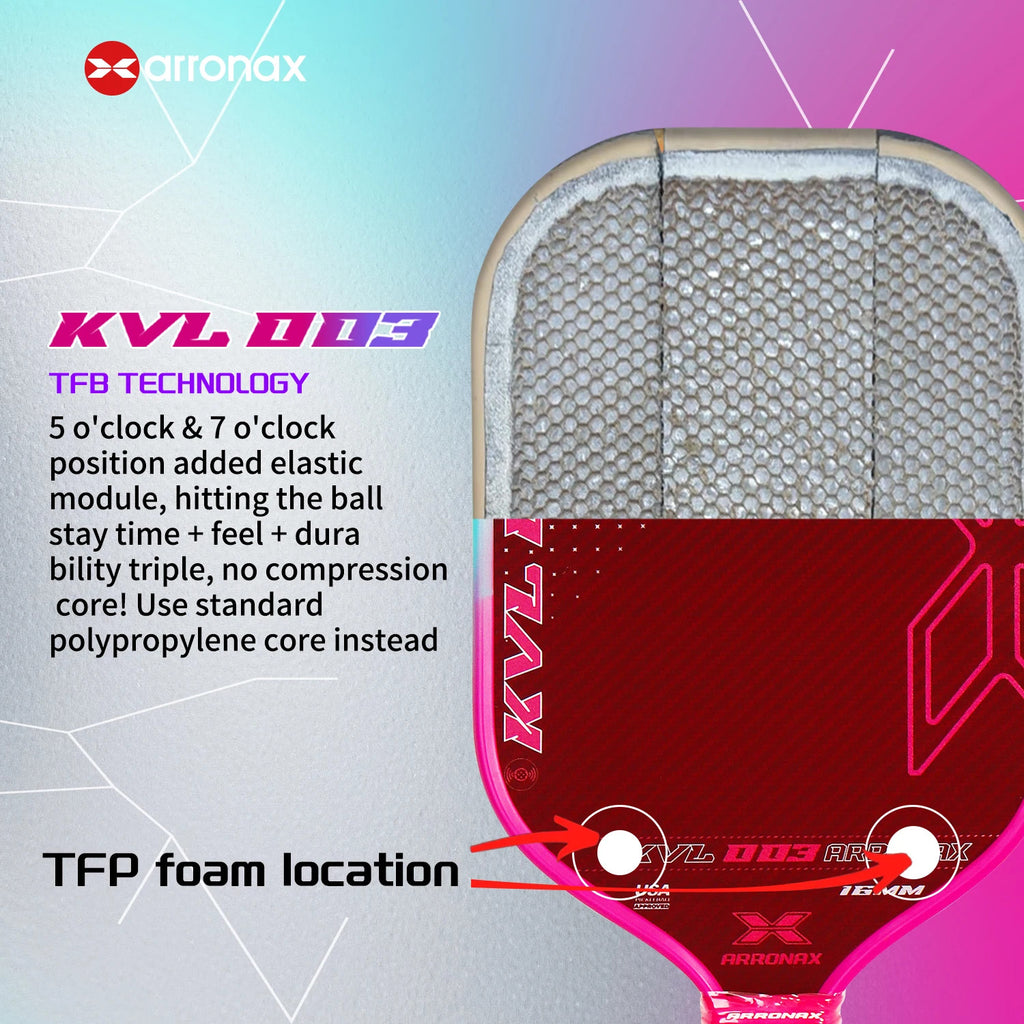 Arronax KVL003 Carbon Fiber Pickleball Paddle — NFC Authenticated