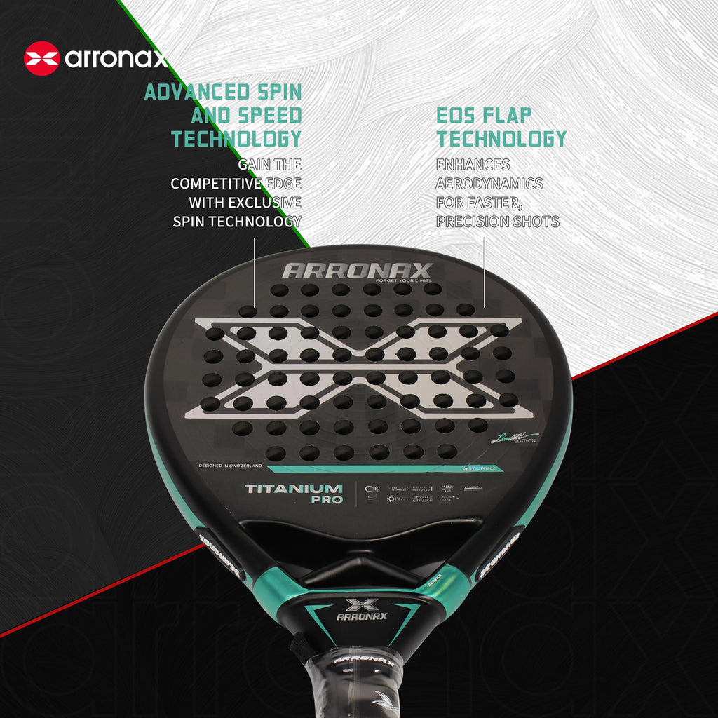Arronax AT10 18K Carbon Fiber Padel Racket — 3D Matte EVA Core