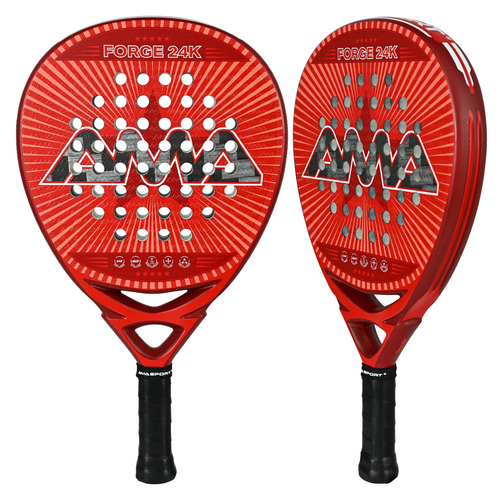 AMA SPORT FORGE 24K Carbon Fiber Padel Racket