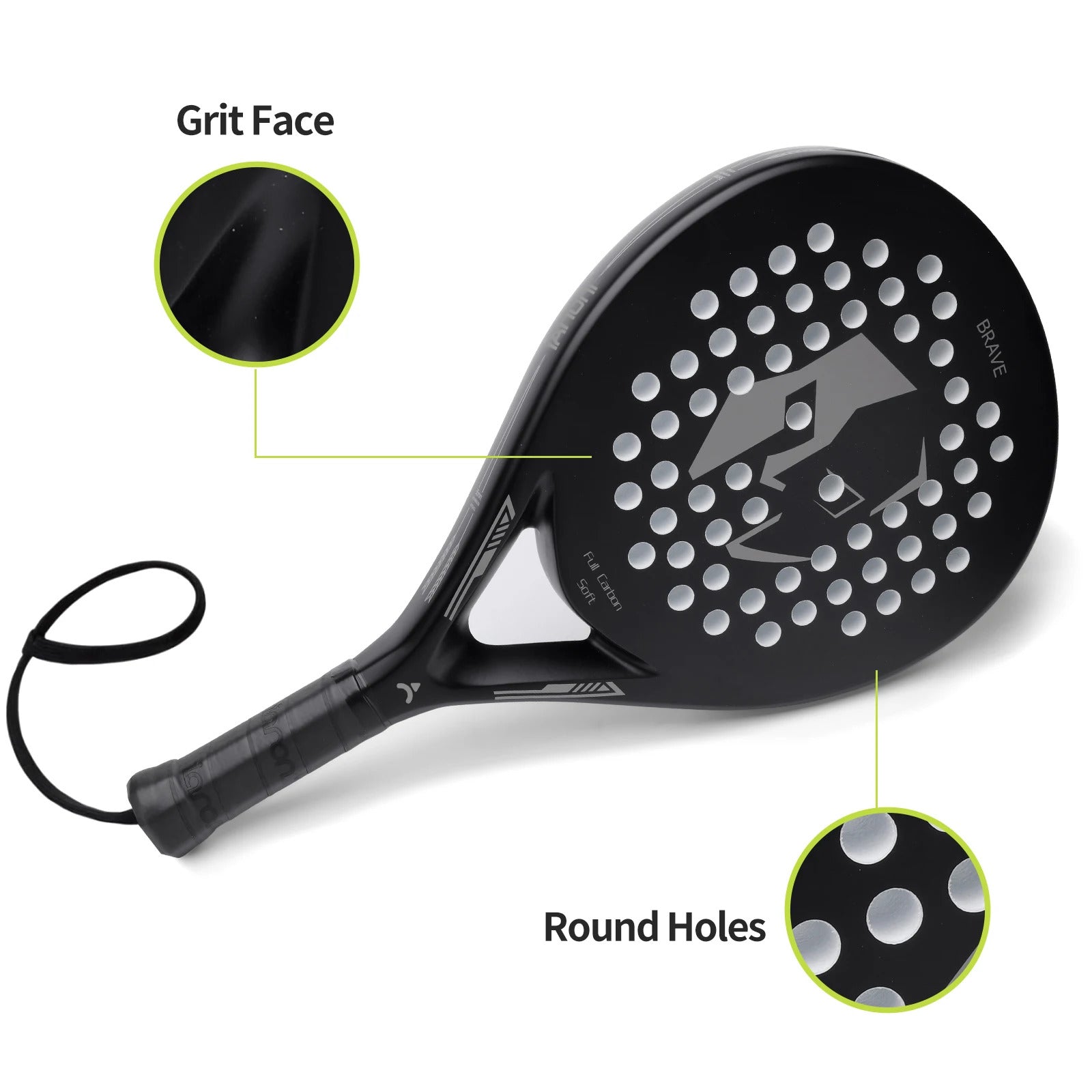 IANONI PR670/660 Carbon Fiber Padel Racket — EVA Foam Core