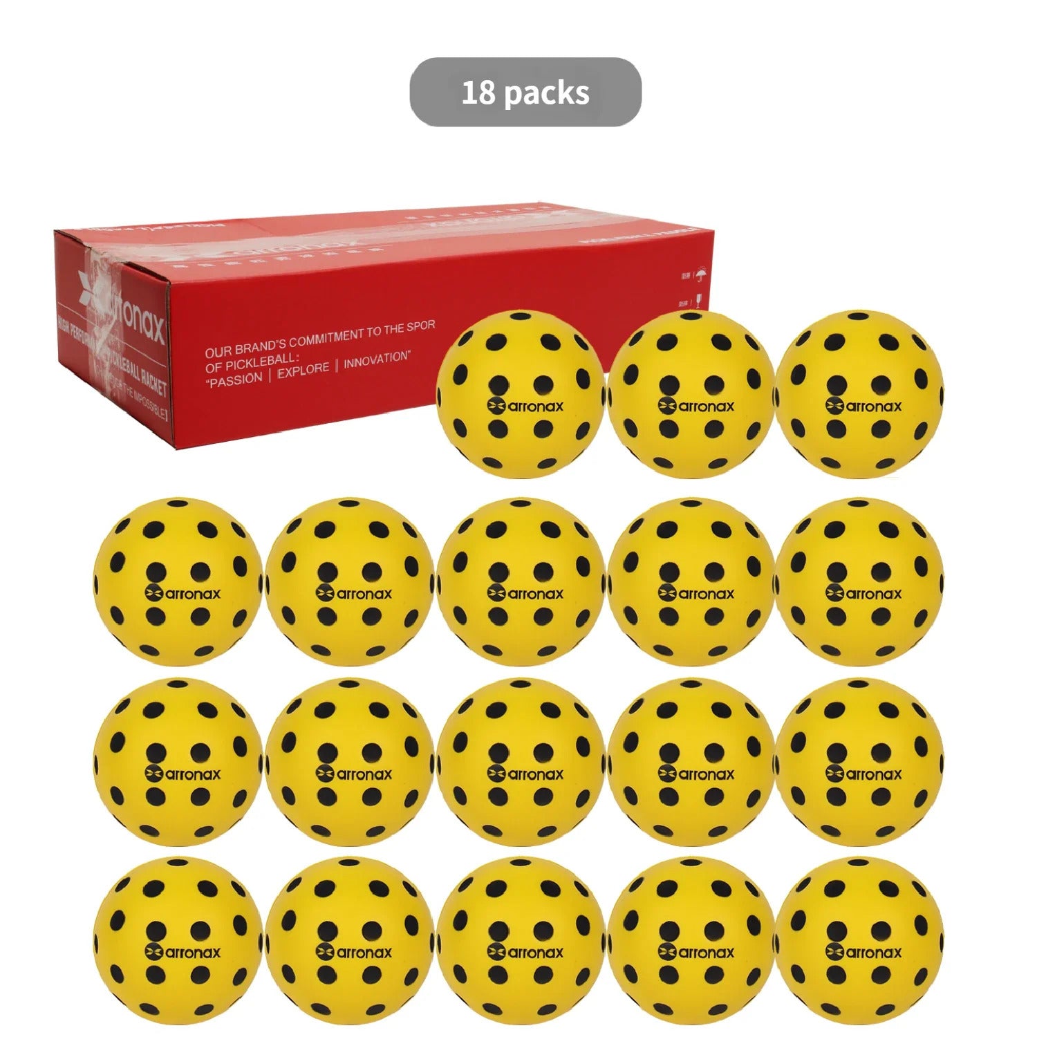 Arronax JYQ01 Quiet PU Pickleball Training Balls — Up to 60% Quieter