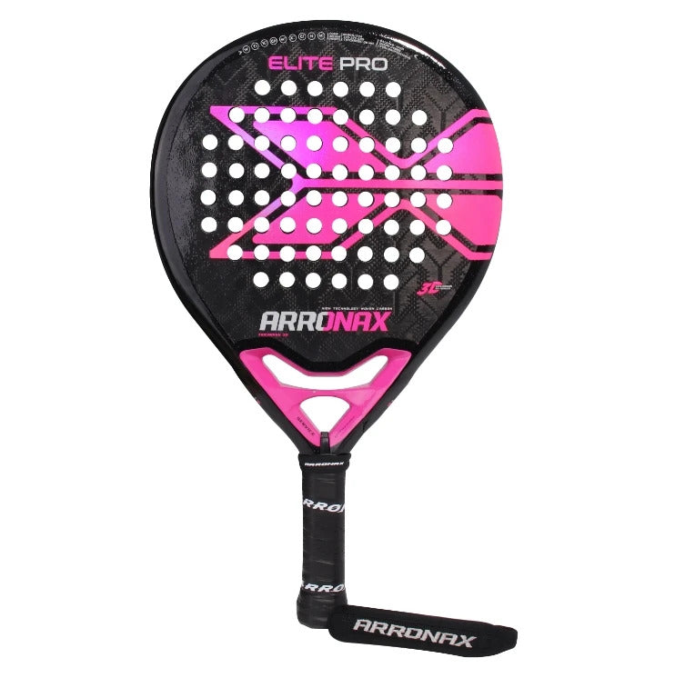 Arronax Hack 02 Aramid Fiber Padel Racket — Black EVA Core