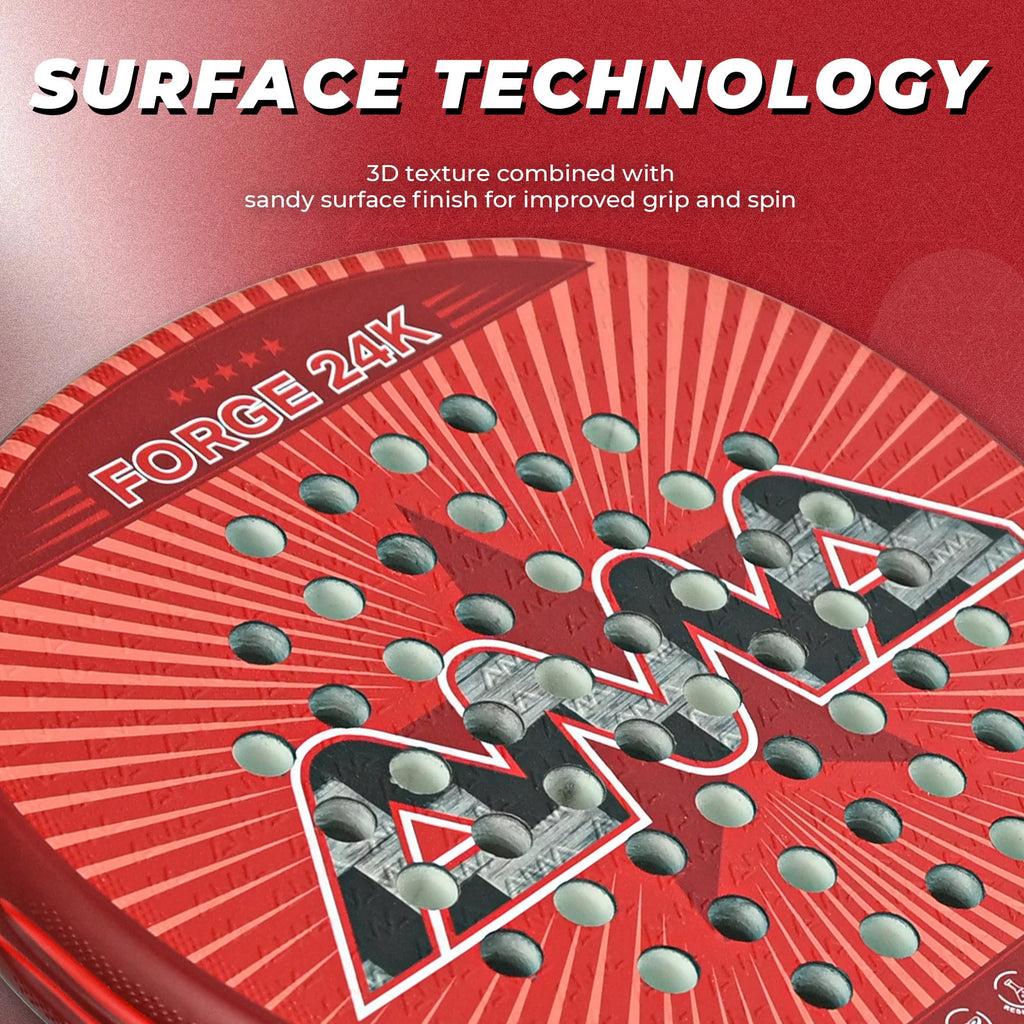 AMA SPORT FORGE 24K Carbon Fiber Padel Racket