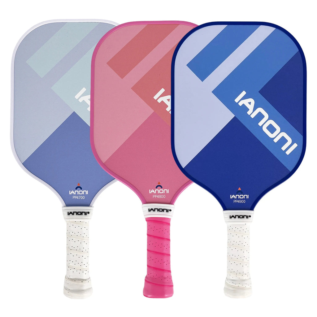 IANONI PP Series Textured Carbon Pickleball Paddle — 13mm PP Honeycomb Core