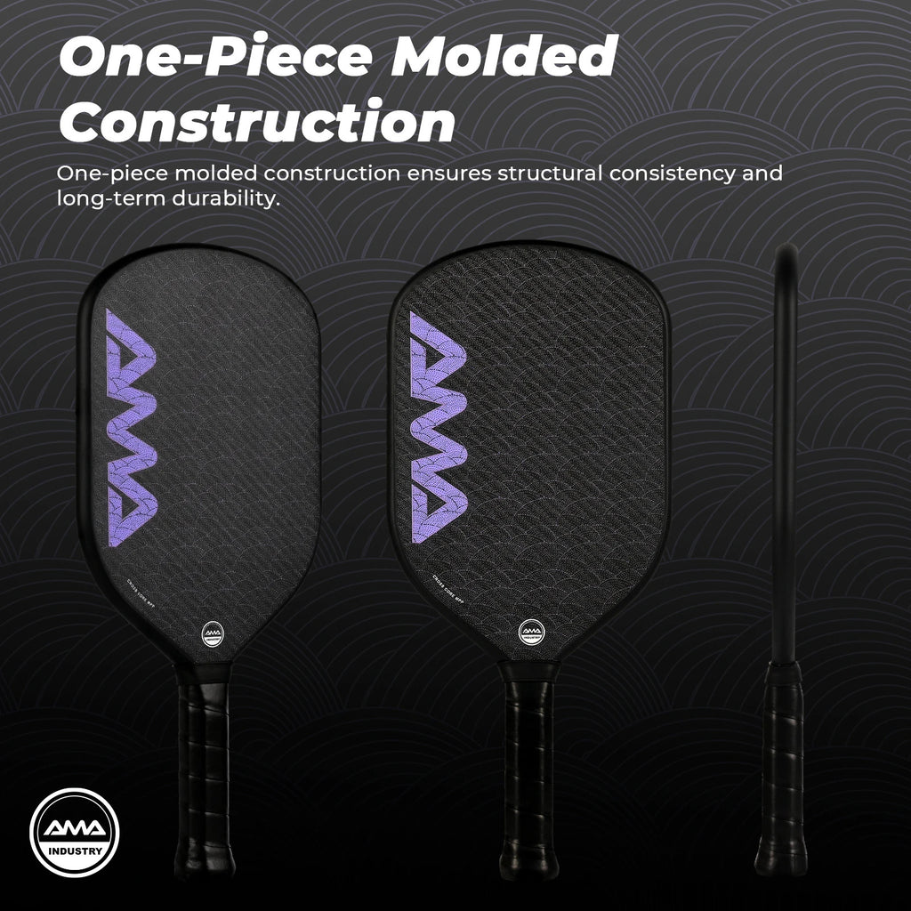 AMA SPORT PBR015 Edgeless Pickleball Paddle — Foam-Injected MPP Core, USAPA Approved