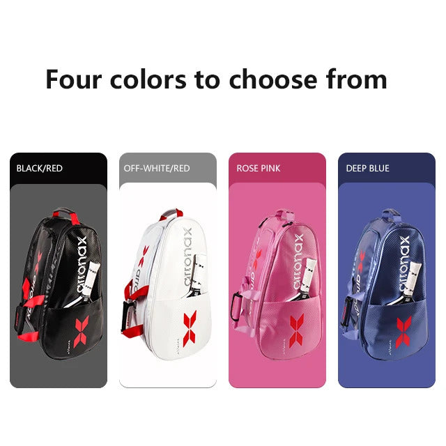 Arronax Carbon Fiber PU Padel & Pickleball Backpack — Large Capacity, Waterproof