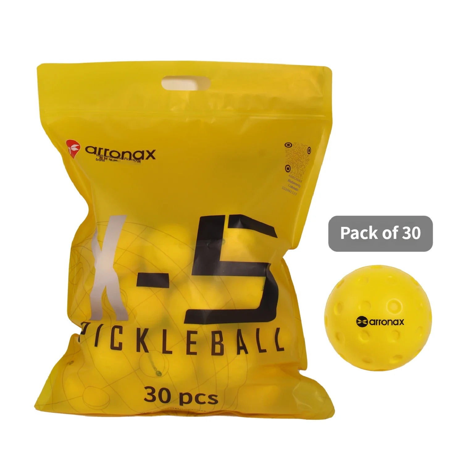 Arronax JYQ01 Quiet PU Pickleball Training Balls — Up to 60% Quieter