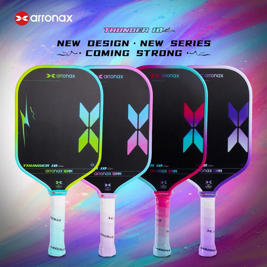 Arronax Thunder 10 Carbon Fiber Pickleball Paddle — 16mm EPP EVA Core