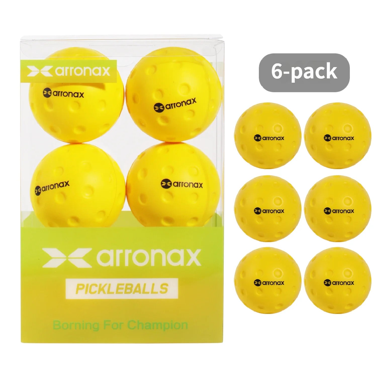 Arronax JYQ01 Quiet PU Pickleball Training Balls — Up to 60% Quieter