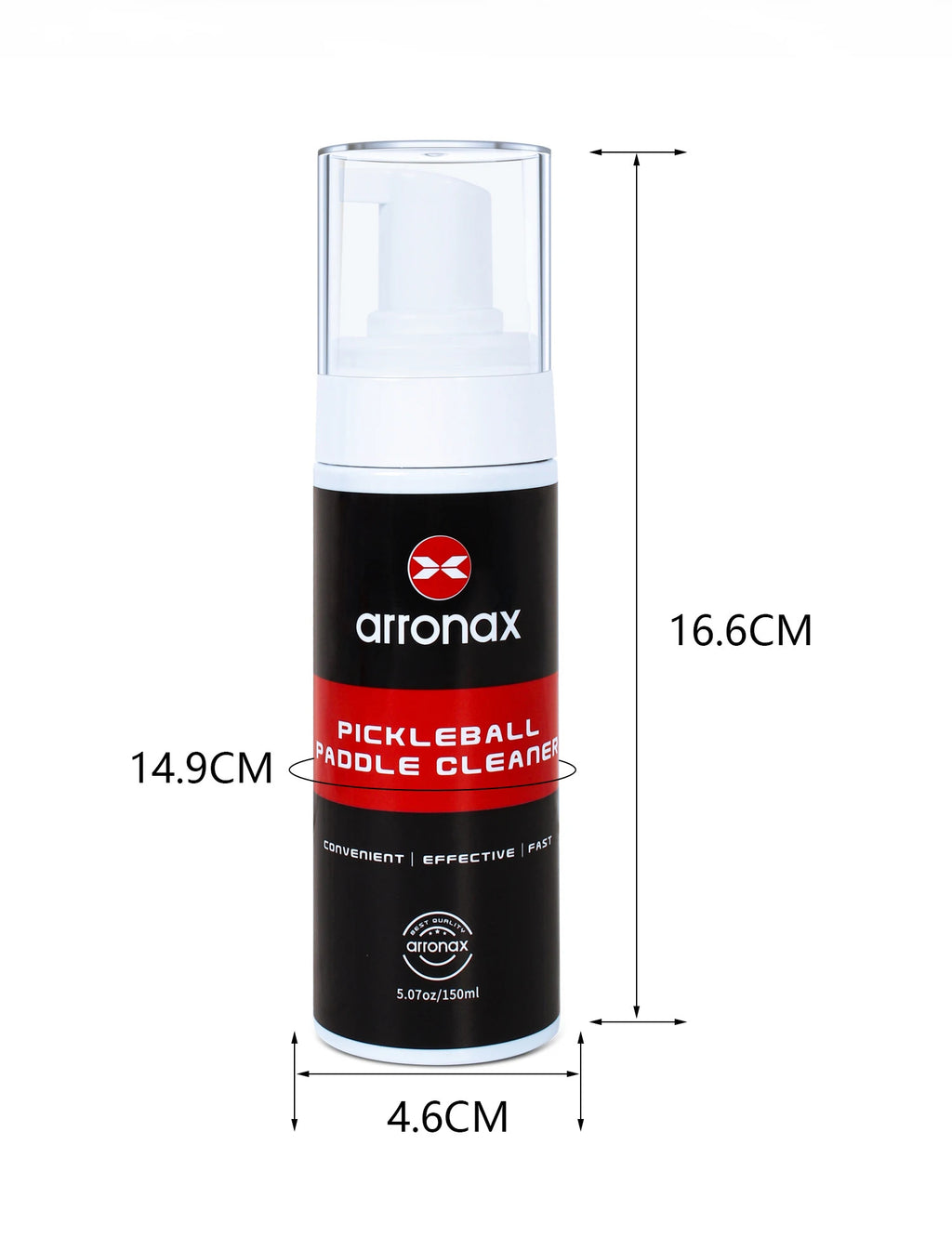 Arronax Pickleball Paddle Spray Cleaner — Foam Formula for Carbon & Composite Faces