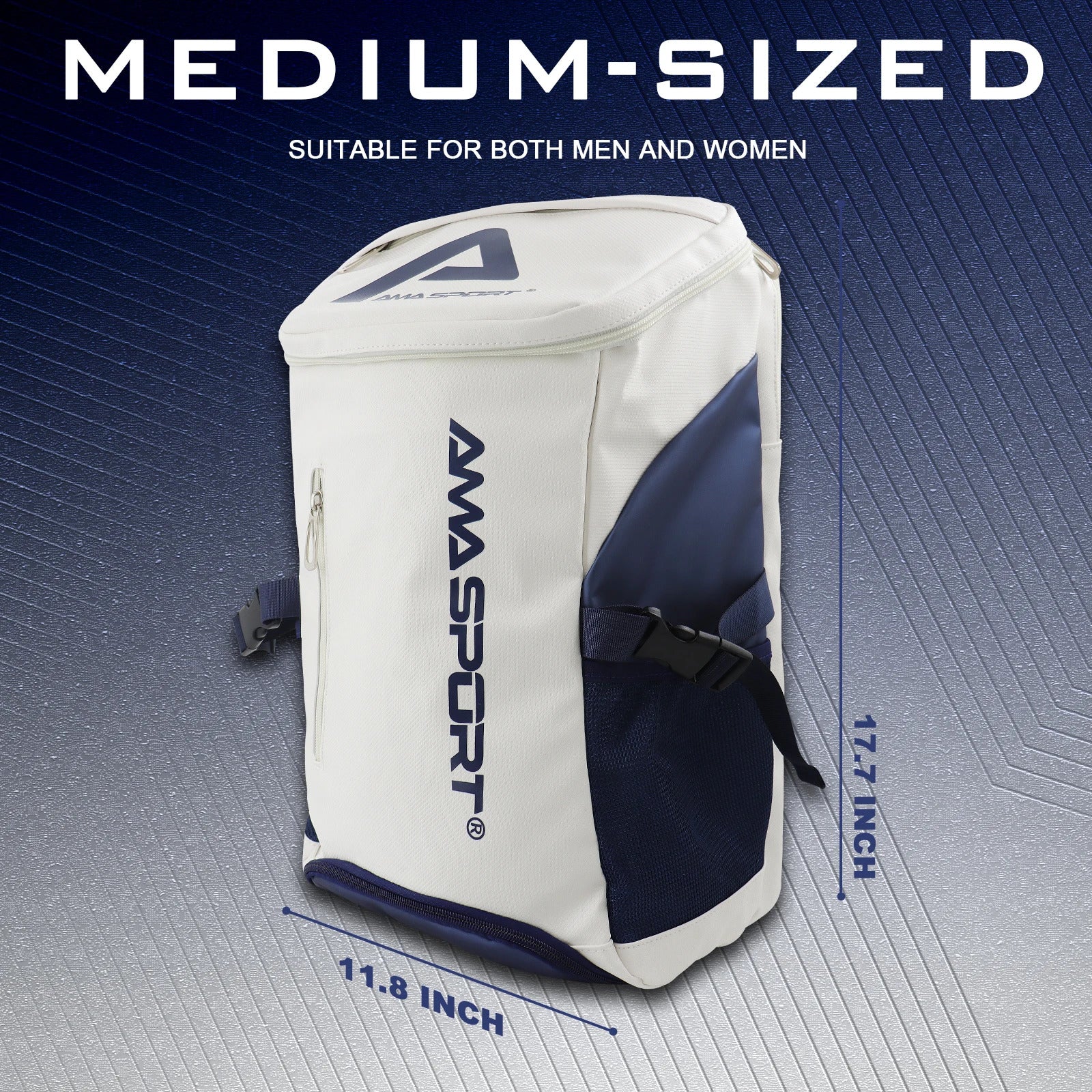 AMA SPORT AP01 Padel & Pickleball Racket Bag — 50–70L Waterproof, Polyester + PU + TPE