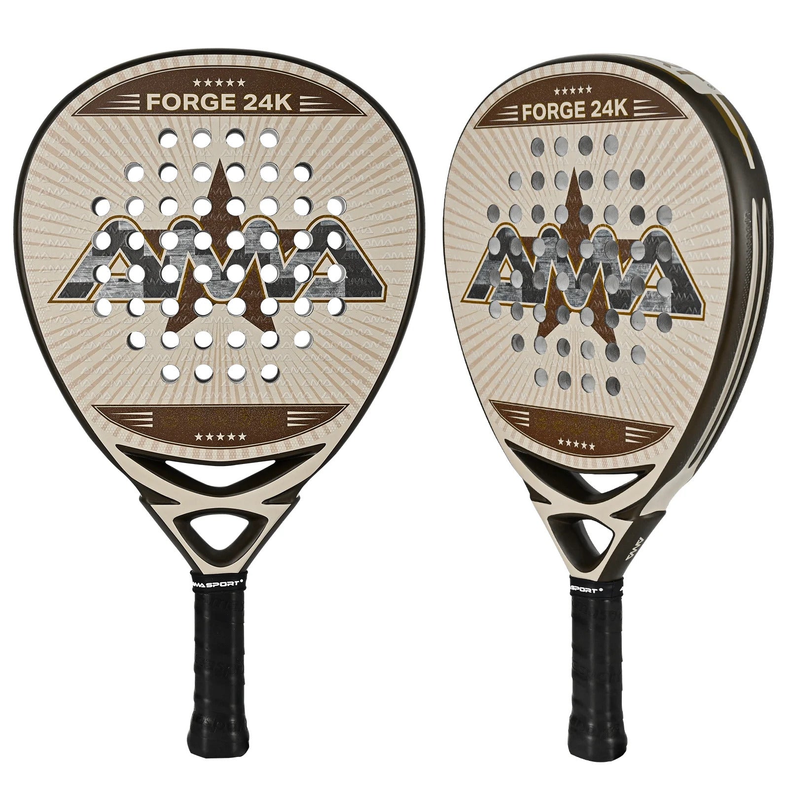 AMA SPORT FORGE 24K Carbon Fiber Padel Racket