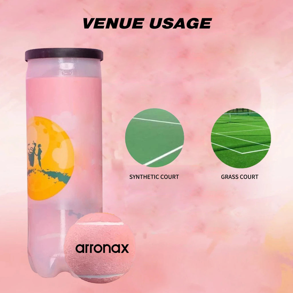 Arronax YS037 IPF Padel Ball — 20% Wool, 12 PSI, Natural Rubber Liner
