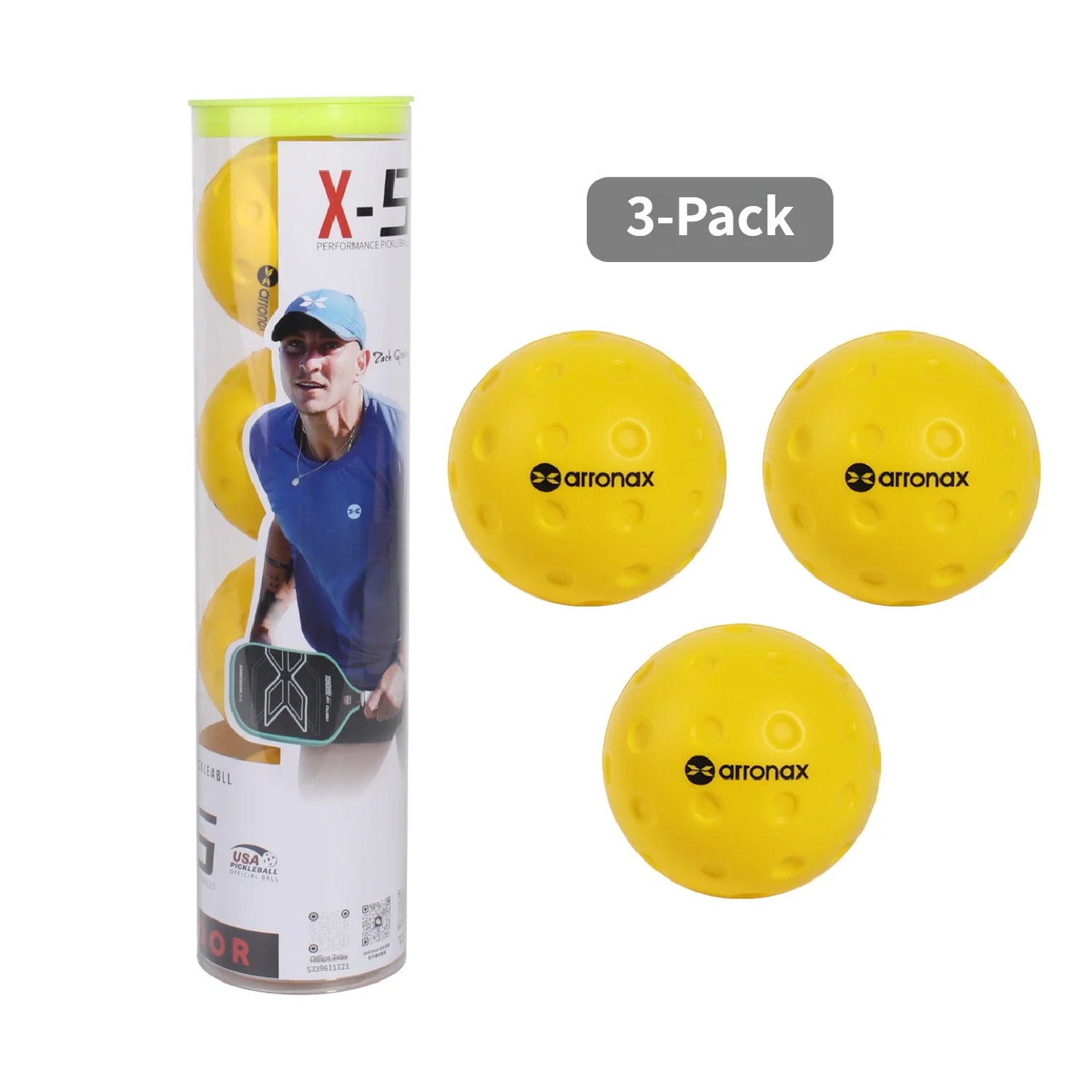 Arronax JYQ01 Quiet PU Pickleball Training Balls — Up to 60% Quieter