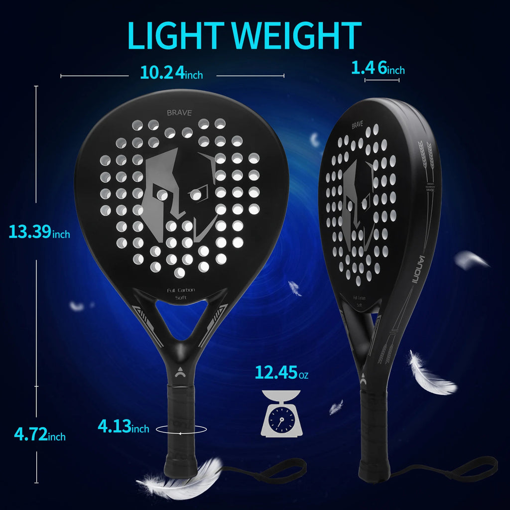 IANONI PR670/660 Carbon Fiber Padel Racket — EVA Foam Core
