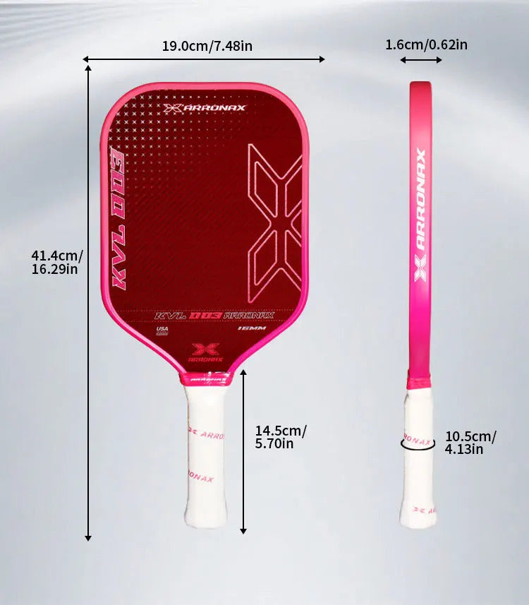 Arronax KVL003 Carbon Fiber Pickleball Paddle — NFC Authenticated