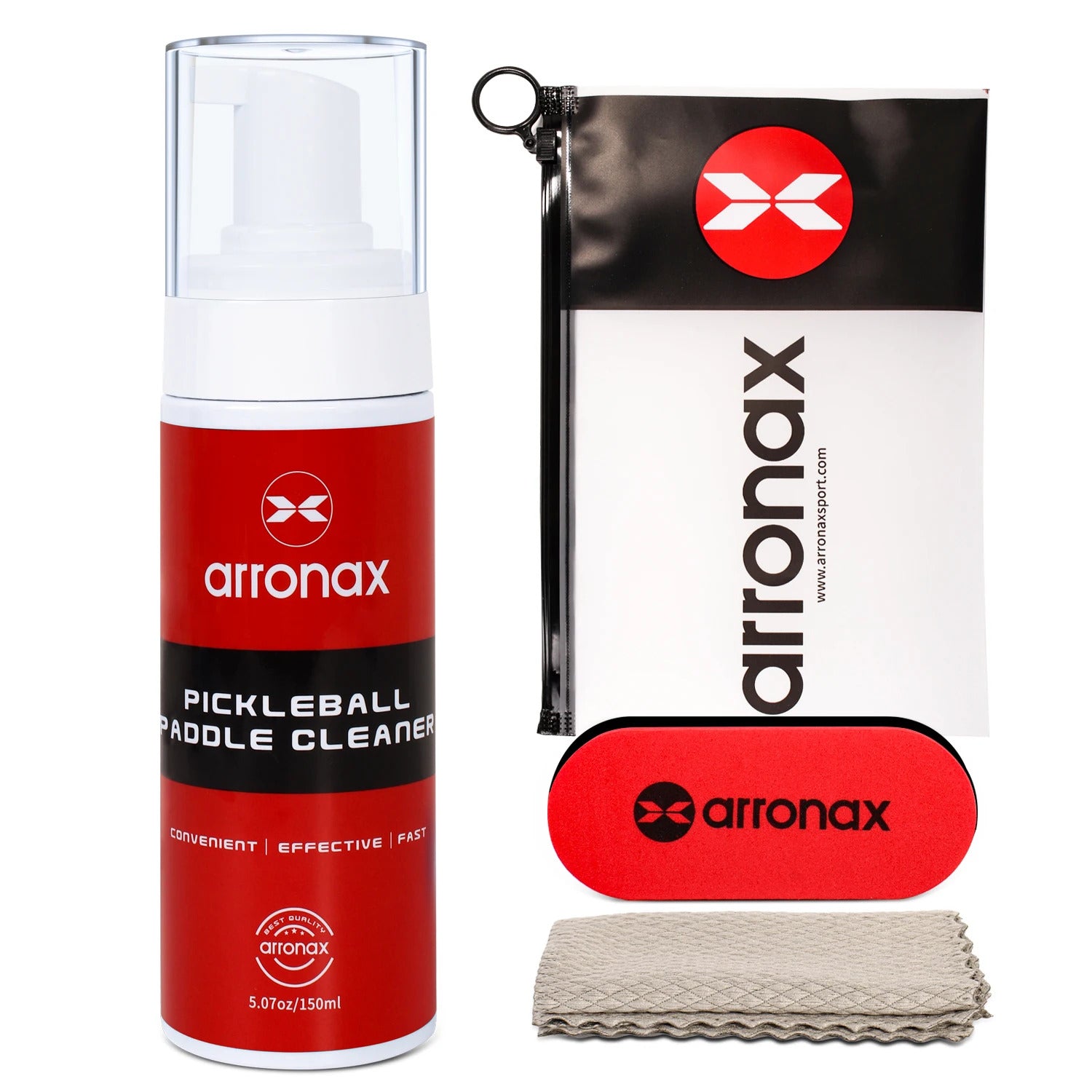 Arronax Pickleball Paddle Spray Cleaner — Foam Formula for Carbon & Composite Faces