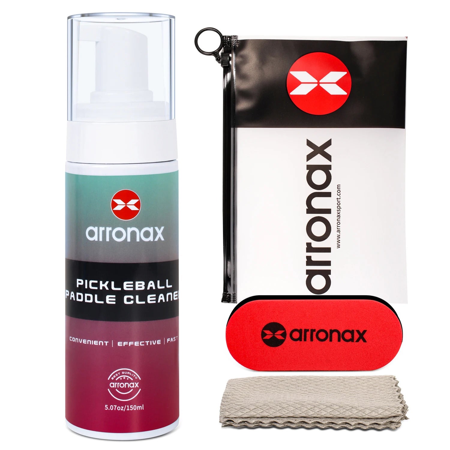 Arronax Pickleball Paddle Spray Cleaner — Foam Formula for Carbon & Composite Faces