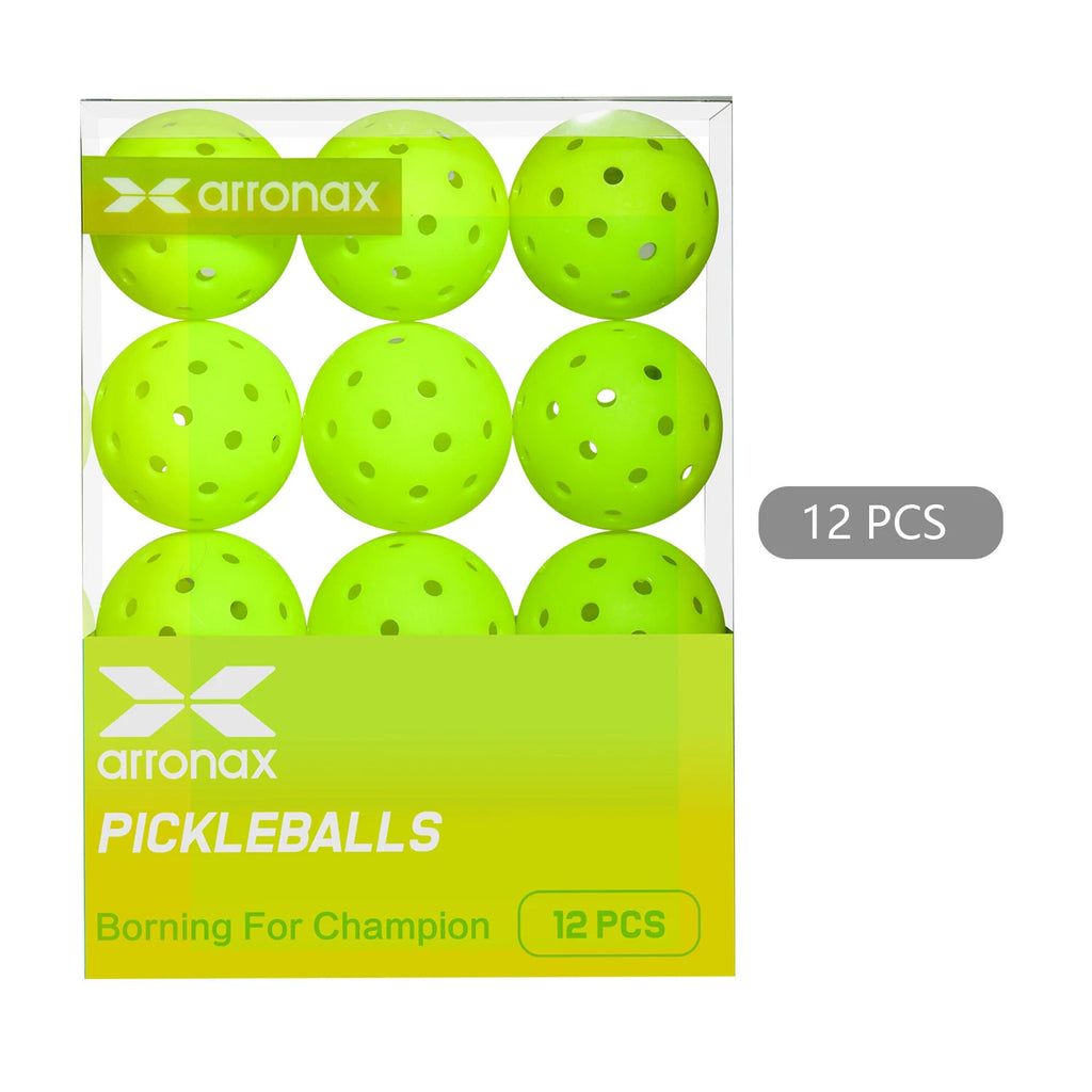 Arronax X5 USAPA Approved Outdoor Pickleball Balls — 40-Hole Seamless Polyethylene