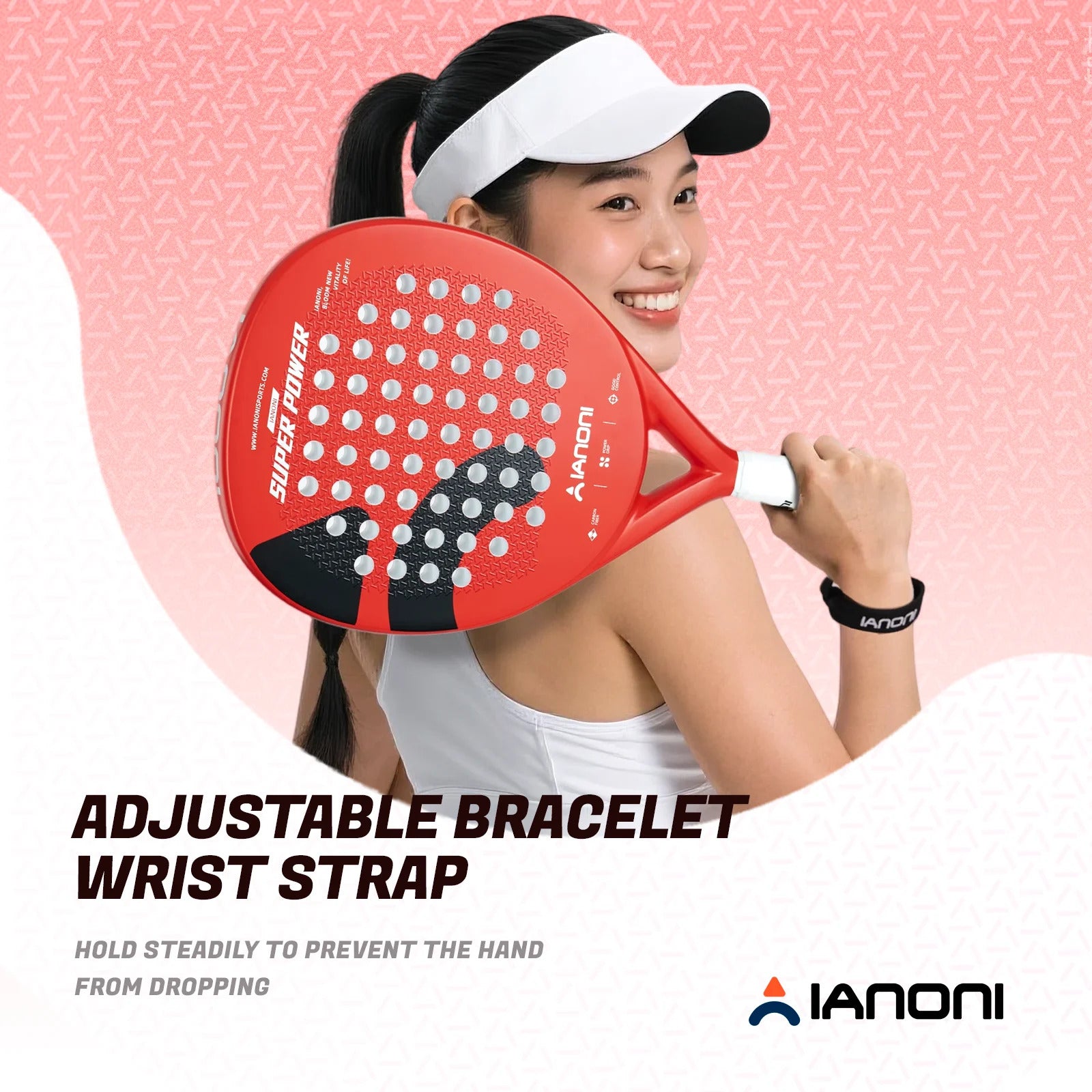 IANONI Super Power 3D Carbon Fiber Padel Racket