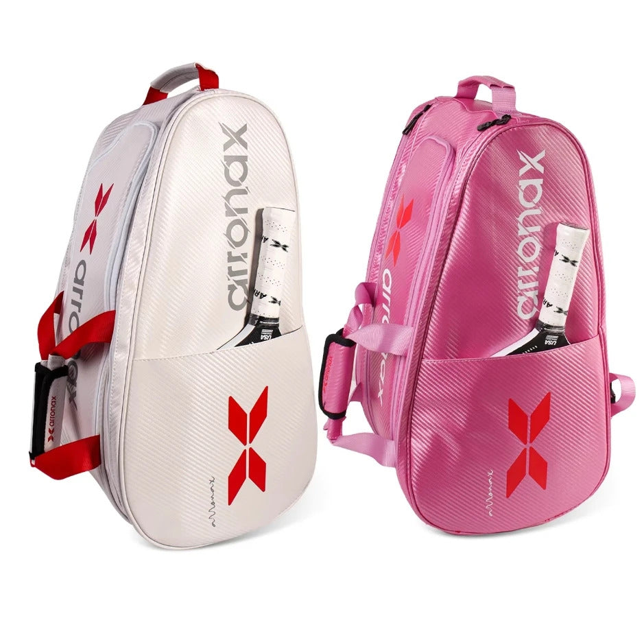Arronax Carbon Fiber PU Padel & Pickleball Backpack — Large Capacity, Waterproof