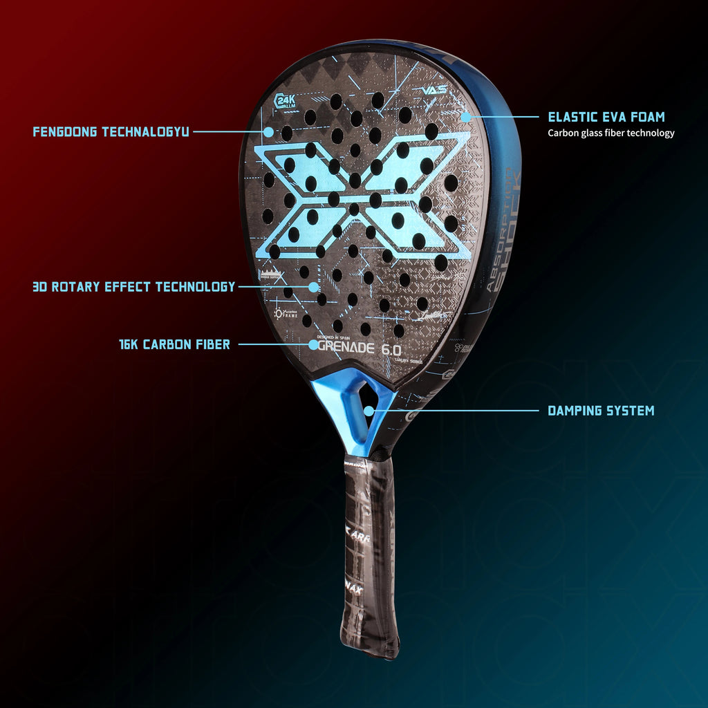 Arronax Vertuo 2.5 24K Carbon Fiber Padel Racket — EVA Core