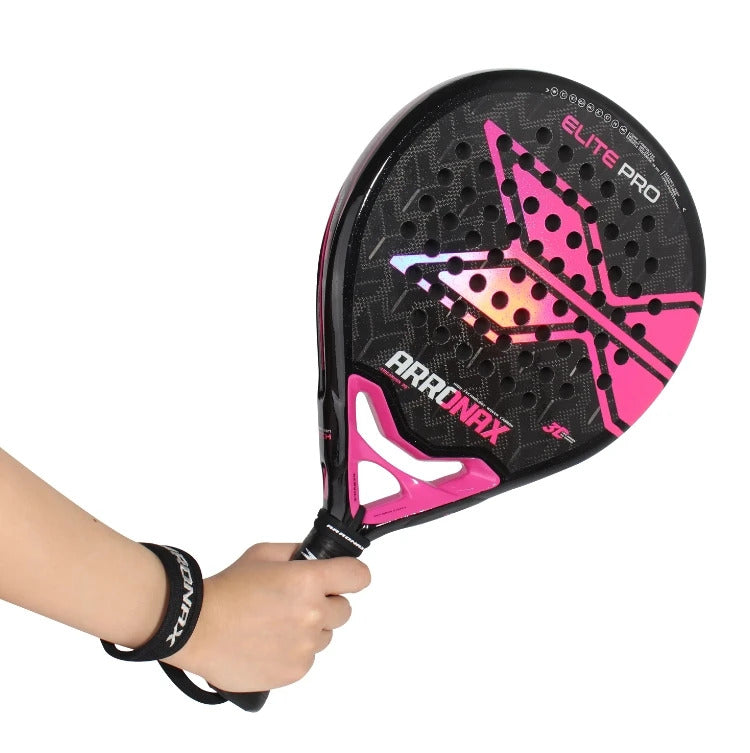 Arronax Hack 02 Aramid Fiber Padel Racket — Black EVA Core