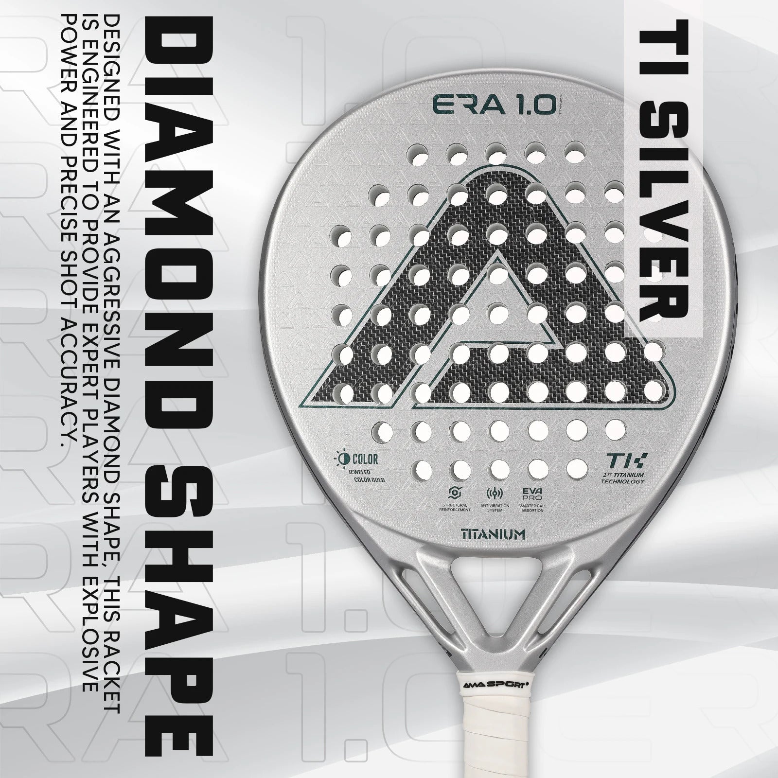 AMA SPORT ERA 1.0 Titanium Carbon Padel Racket