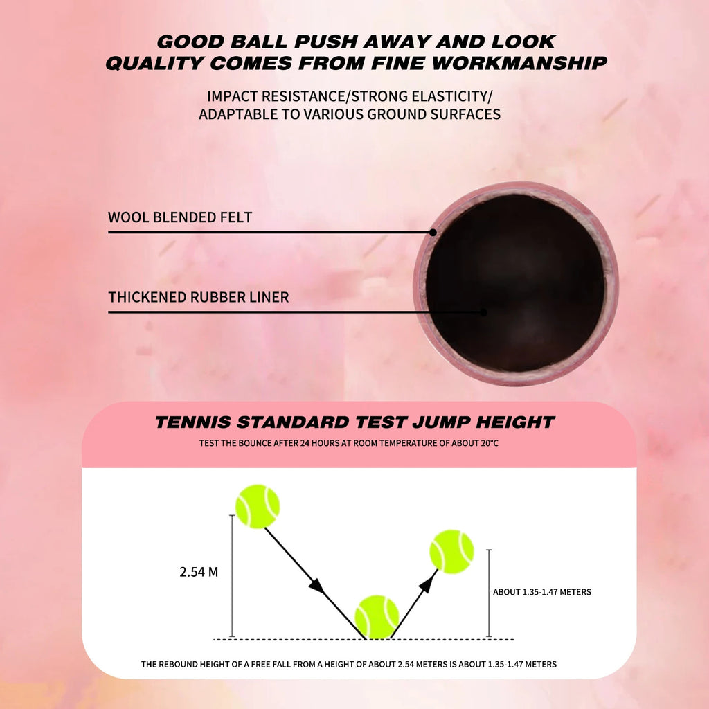 Arronax YS037 IPF Padel Ball — 20% Wool, 12 PSI, Natural Rubber Liner