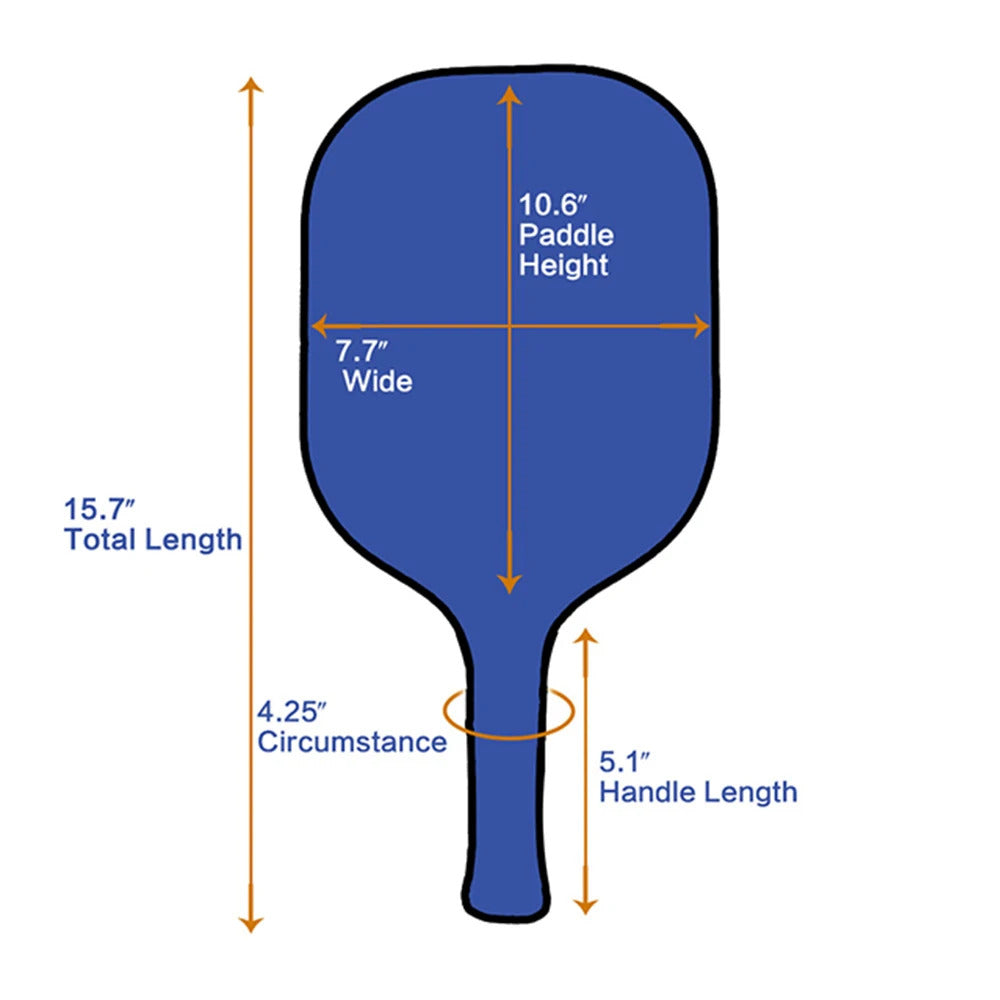 IANONI PP Series Textured Carbon Pickleball Paddle — 13mm PP Honeycomb Core