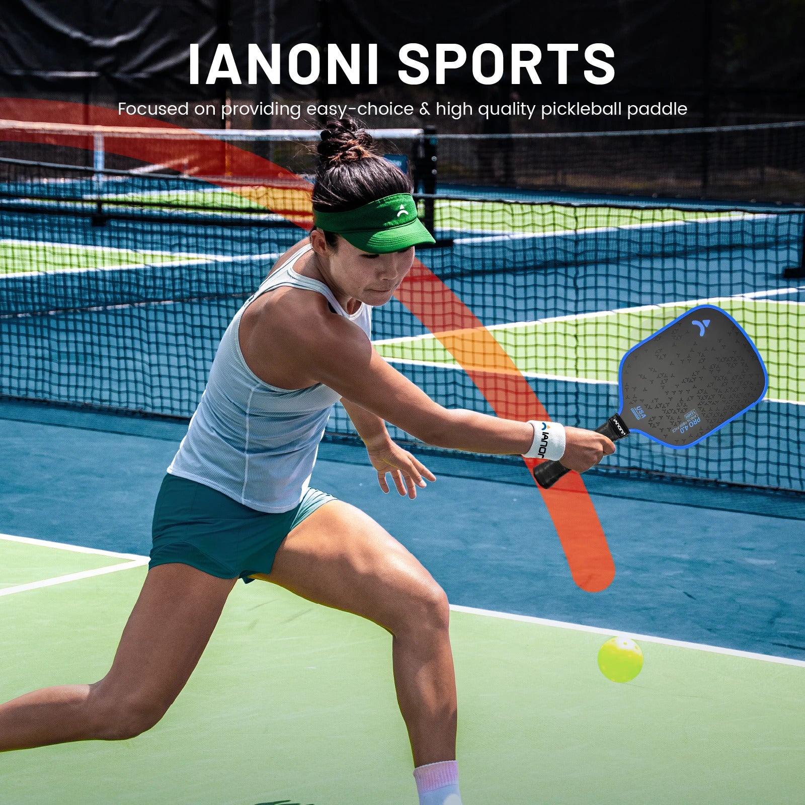IANONI PRO4.0 Raw Carbon Elongated Pickleball Paddle — 150mm Extended Handle, USAPA Certified