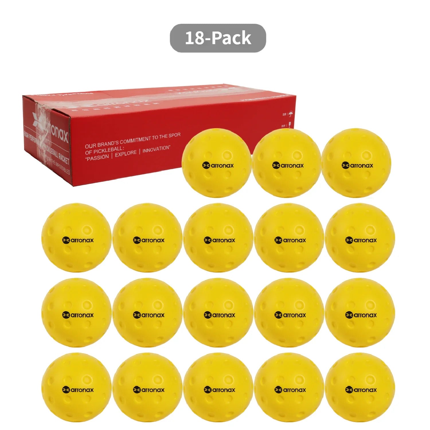 Arronax JYQ01 Quiet PU Pickleball Training Balls — Up to 60% Quieter