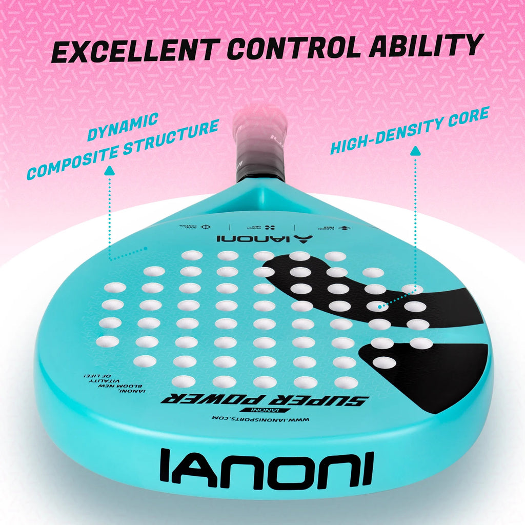 IANONI Super Power 3D Carbon Fiber Padel Racket