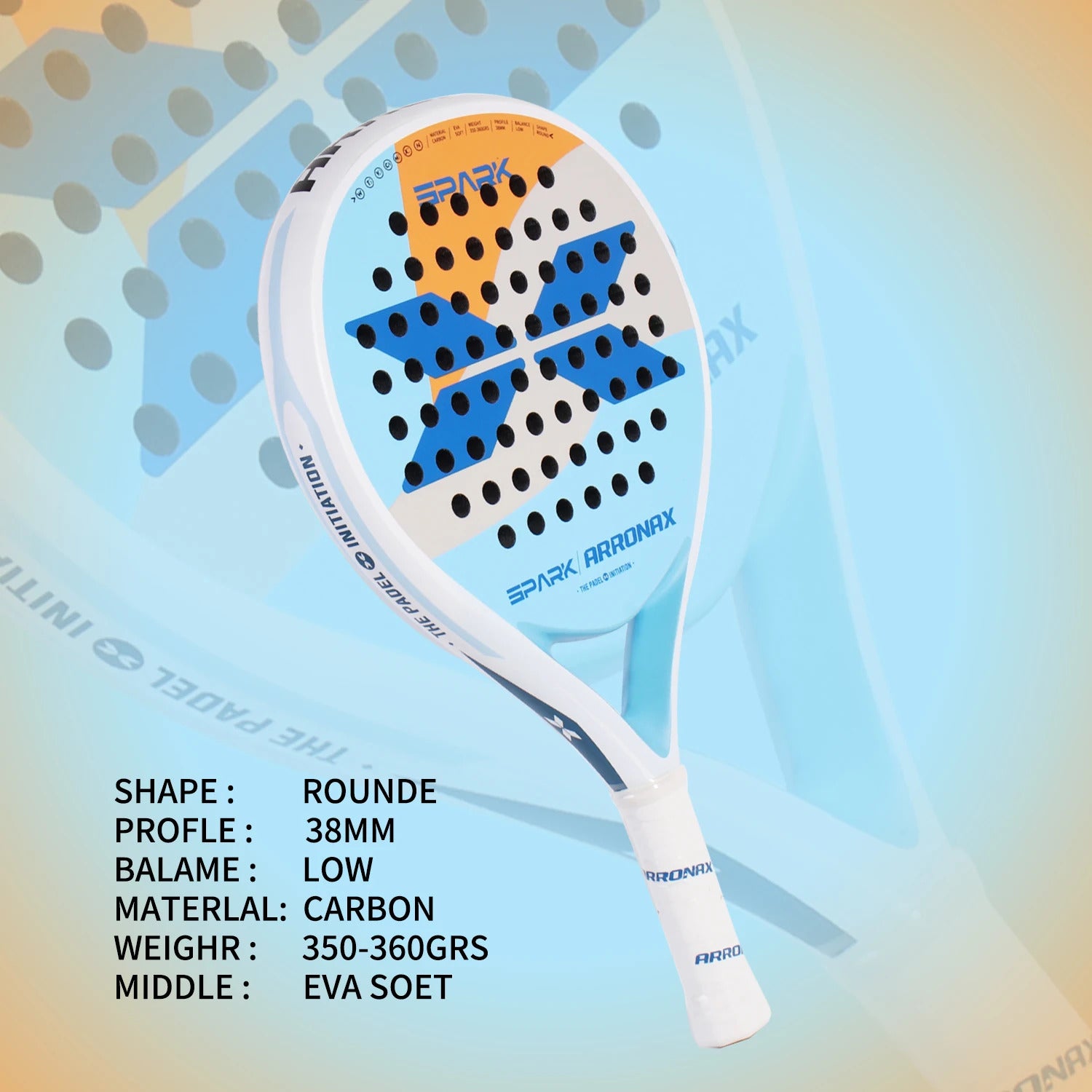 Arronax Carbon Padel Racquet — Lightweight EVA Core