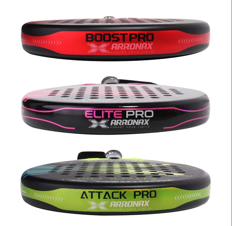 Arronax Hack 02 Aramid Fiber Padel Racket — Black EVA Core