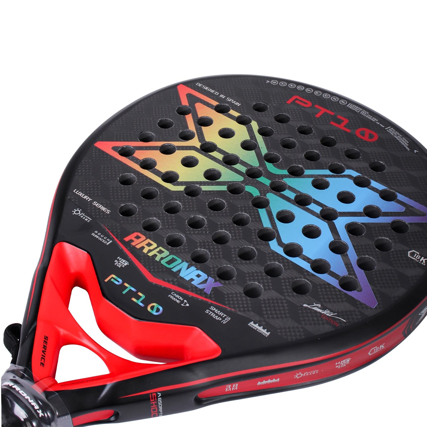 Arronax PT10 18K Carbon Fiber Padel Racket — EVA Core