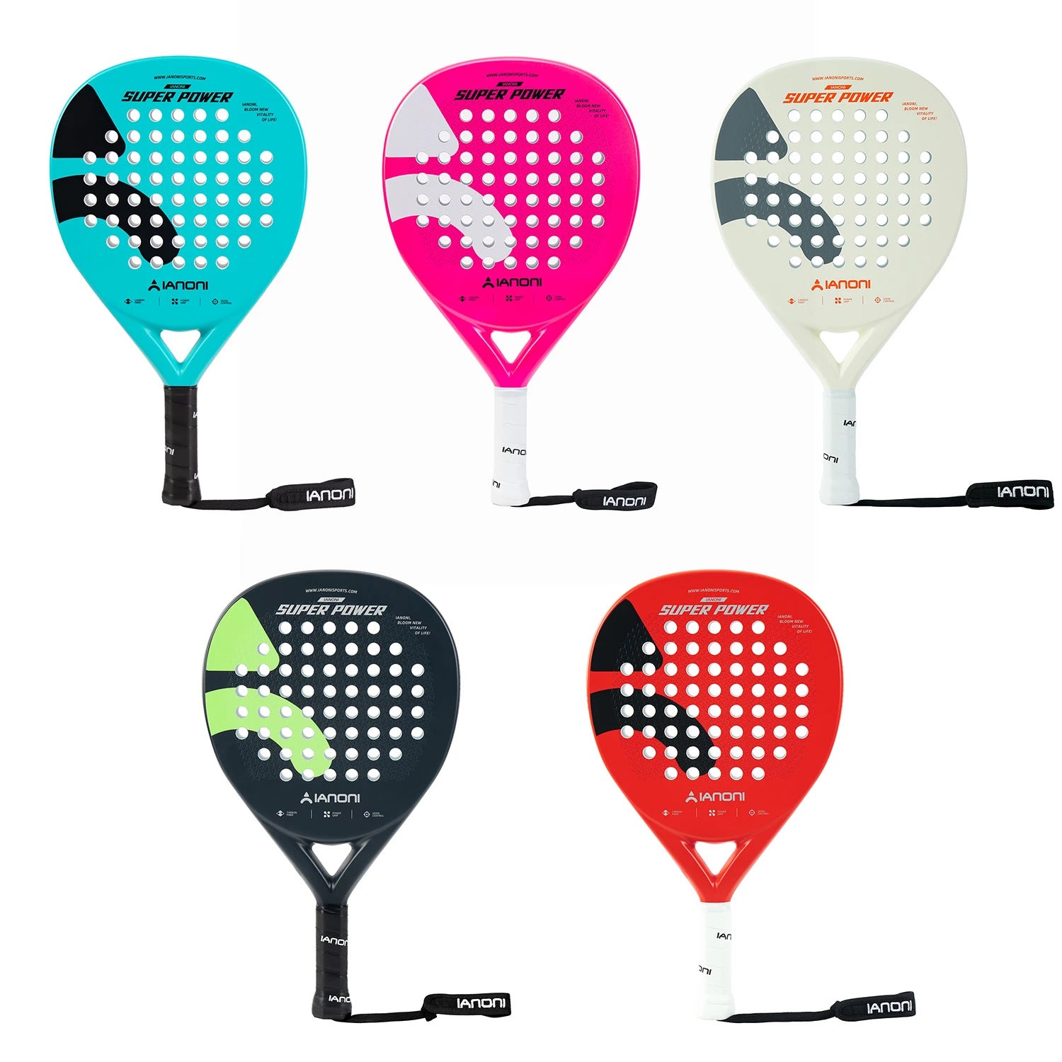 IANONI Super Power 3D Carbon Fiber Padel Racket