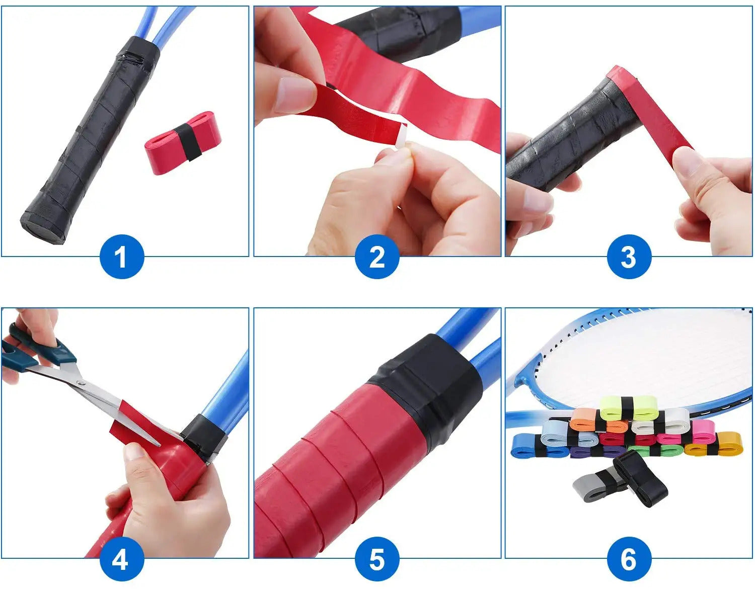 AMA SPORT PF500 Tacky Japan PU Overgrip — Padel, Pickleball & Tennis