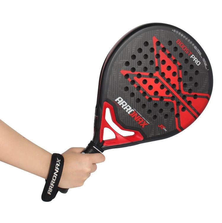 Arronax Hack 02 Aramid Fiber Padel Racket — Black EVA Core