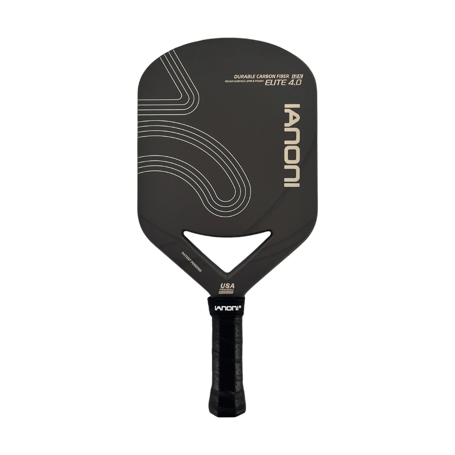 IANONI ELITE4.0 Edgeless Pickleball Paddle — 12K Carbon, USAPA Certified