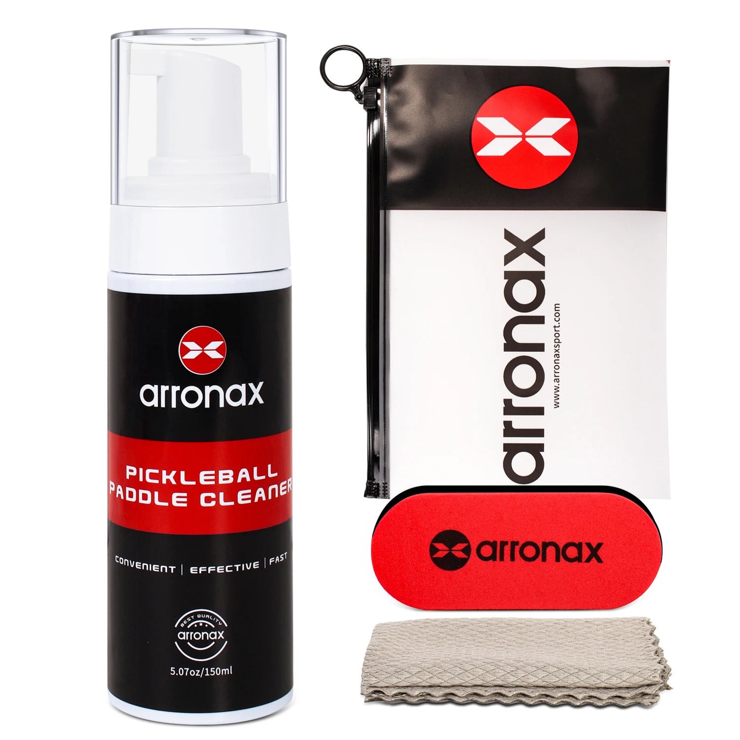 Arronax Pickleball Paddle Spray Cleaner — Foam Formula for Carbon & Composite Faces